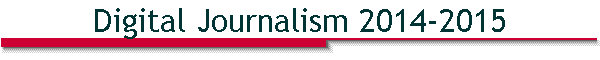 Digital Journalism 2014-2015