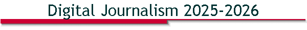 Digital Journalism 2025-2026